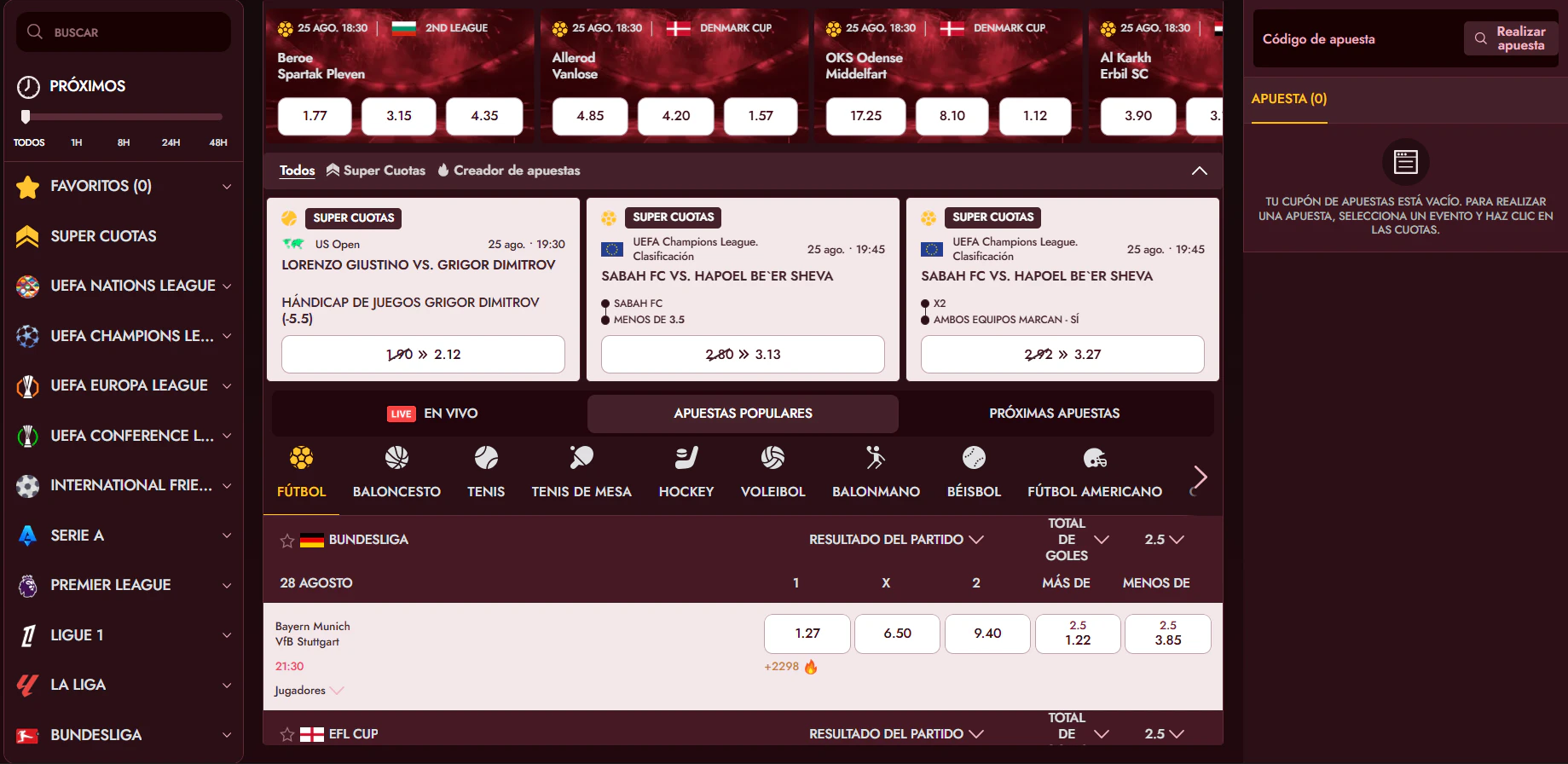GrandClub: apuestas deportivas y eSports